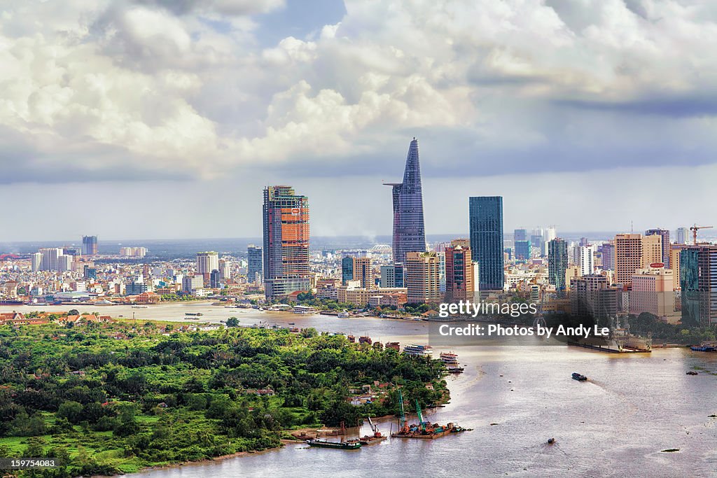 Saigon in a day without sunlight