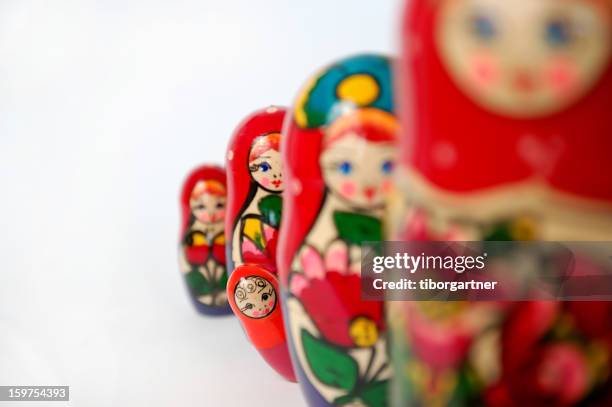 matryoshka - russian nesting doll stock pictures, royalty-free photos & images