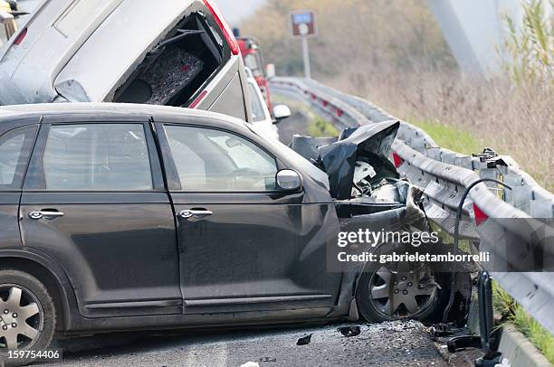 car accident - vägräcke bildbanksfoton och bilder