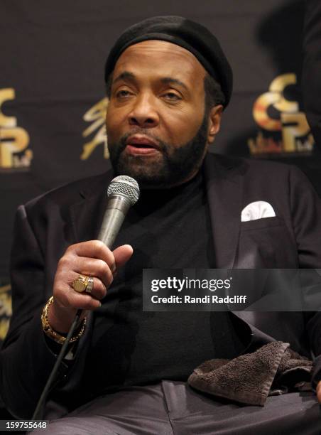 Andrae Crouch attends the 28th Annual Stellar Awards Press Room at Grand Ole Opry House on January 19, 2013 in Nashville, Tennessee.