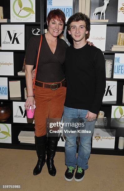 Lisa Ann Goldsmith and Alex Shaffer attend "The Lifeguard" Premiere after party on January 19, 2013 in Park City, Utah.