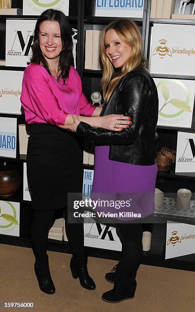 Liz W. Garcia and Kristen Bell attend "The Lifeguard" Premiere after party on January 19, 2013 in Park City, Utah.