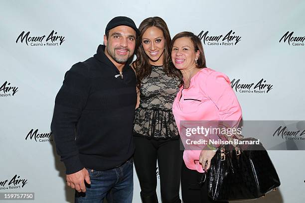 Melissa Gorga and Joe Gorga guest host at Gypsies Lounge in Mount Airy Casino Resort on January 19, 2013 in Mount Pocono, Pennsylvania.