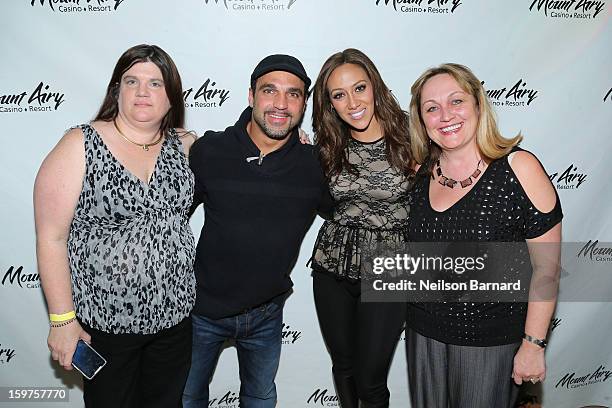 Melissa Gorga and Joe Gorga guest host at Gypsies Lounge in Mount Airy Casino Resort on January 19, 2013 in Mount Pocono, Pennsylvania.