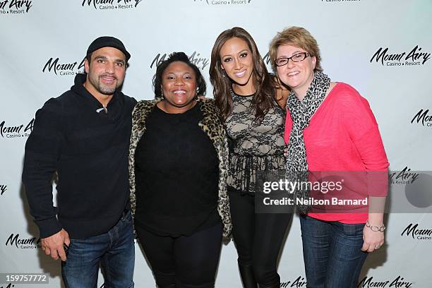 Melissa Gorga and Joe Gorga guest host at Gypsies Lounge in Mount Airy Casino Resort on January 19, 2013 in Mount Pocono, Pennsylvania.