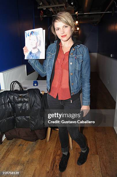 Actress Amy Seimetz attends The Verge List Party at the Samsung Gallery Launch Party To Celebrate The Verge List - 2013 on January 19, 2013 in Park...