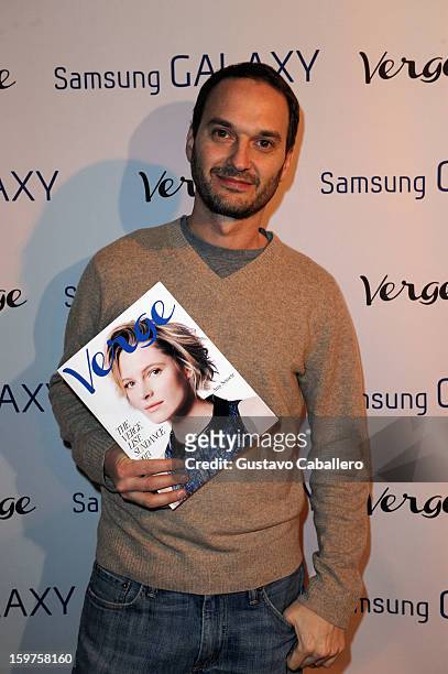Verge founder and creative director Jeff Vespa attends the Samsung Gallery Launch Party To Celebrate The Verge List - 2013 on January 19, 2013 in...