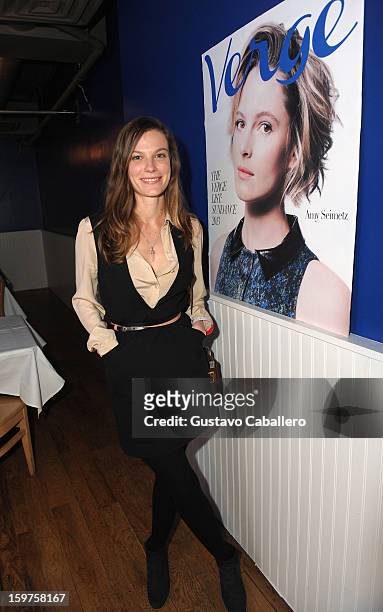 Actress Lindsay Burdge attends The Verge List Party at the Samsung Gallery Launch Party To Celebrate The Verge List - 2013 on January 19, 2013 in...