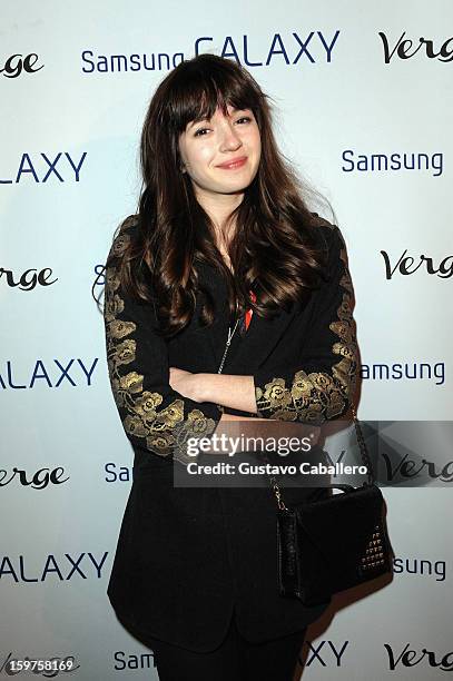 Actress Gina Piersanti attends The Verge List Party at the Samsung Gallery Launch Party To Celebrate The Verge List - 2013 on January 19, 2013 in...