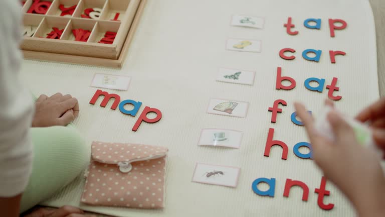 Using Moveable Alphabet Preschoolers Alphabet Videos and HD Footage - Getty Images