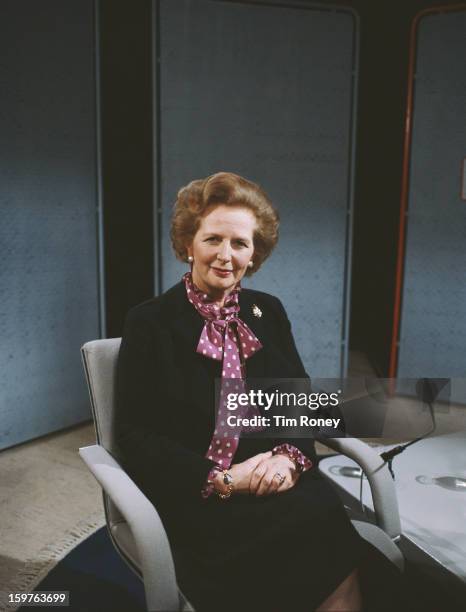 British Prime Minister Margaret Thatcher, circa 1990.