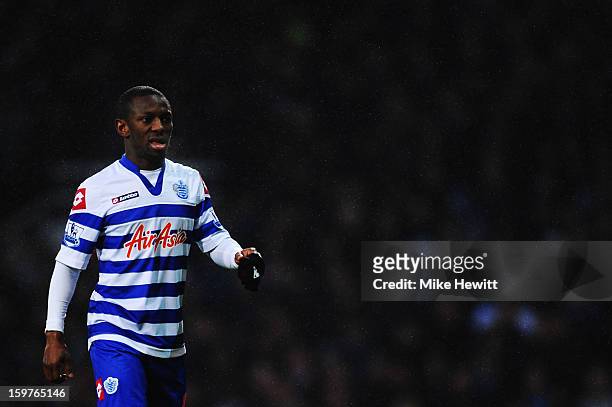 Shaun Wright-Phillips of Queens Park Rangers in action during the Barclays Premier League match between West Ham United and Queens Park Rangers at...