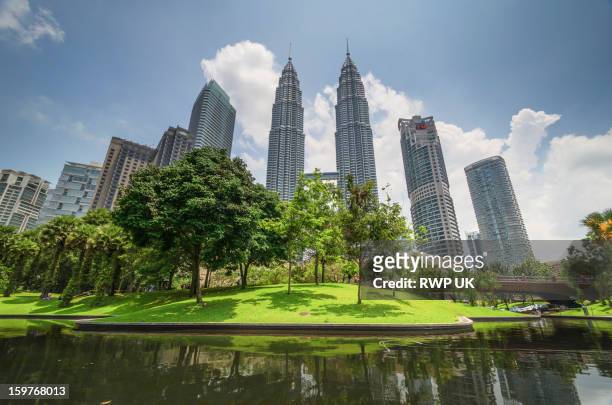 klcc park - kuala lumpur culture stock pictures, royalty-free photos & images