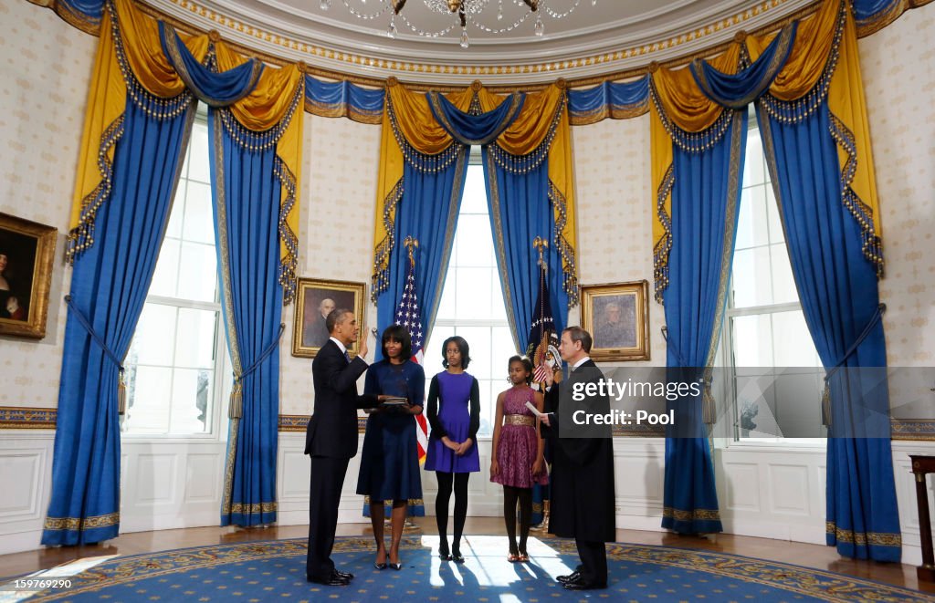 Obama And Biden Sworn In During Official Ceremony