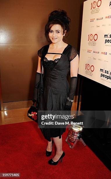 Actress Helena Bonham Carter arrives at the London Critics Circle Film Awards at the May Fair Hotel on January 20, 2013 in London, England.