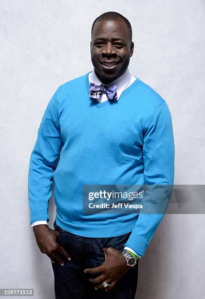 Actor Demetrius Grosse poses for a portrait during the 2013 Sundance Film Festival at the WireImage Portrait Studio at Village At The Lift on January...