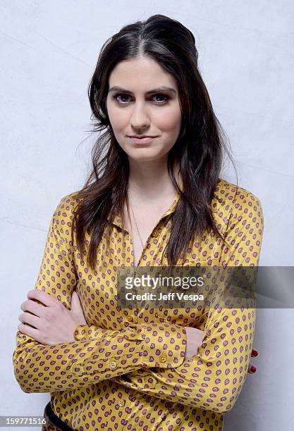 Actress Sam Buchanan poses for a portrait during the 2013 Sundance Film Festival at the WireImage Portrait Studio at Village At The Lift on January...