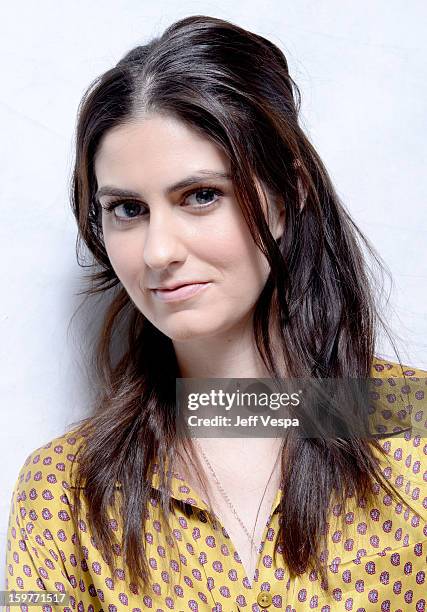 Actress Sam Buchanan poses for a portrait during the 2013 Sundance Film Festival at the WireImage Portrait Studio at Village At The Lift on January...