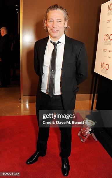 Dexter Fletcher arrives at the London Critics Circle Film Awards at the May Fair Hotel on January 20, 2013 in London, England.