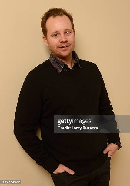 Actor Joshua Harto poses for a portrait during the 2013 Sundance Film Festival at the Getty Images Portrait Studio at Village at the Lift on January...