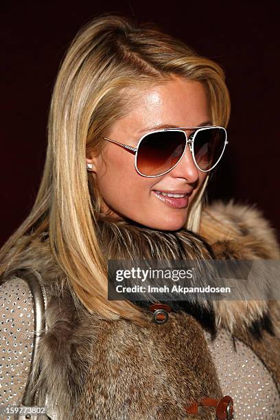 Paris Hilton attends Day 2 of Kari Feinstein Style Lounge on January 19, 2013 in Park City, Utah.