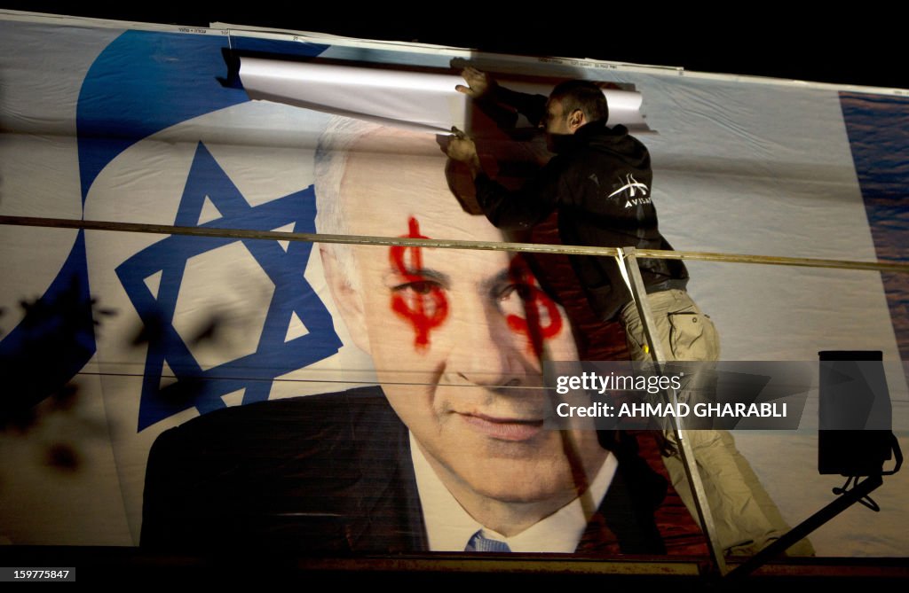 TOPSHOT-ISRAEL-VOTE-NETANYAHU