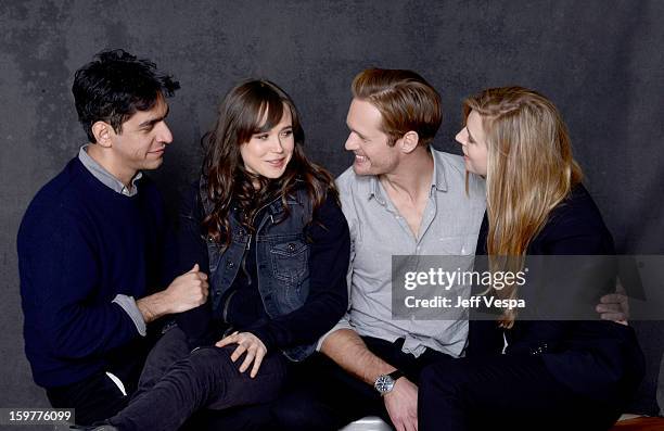 Filmmaker Zal Batmanglij, actors Ellen Page, Alexander Skarsgard, and Brit Marling pose for a portrait during the 2013 Sundance Film Festival at the...