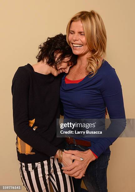 Langley Fox Hemingway and actress Mariel Hemingway pose for a portrait during the 2013 Sundance Film Festival at the Getty Images Portrait Studio at...
