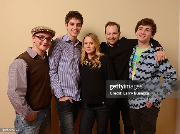 Actors Paulie Litt, David Lambert, Kristen Bell, Joshua Harto and Alex Shaffer pose for a portrait during the 2013 Sundance Film Festival at the...