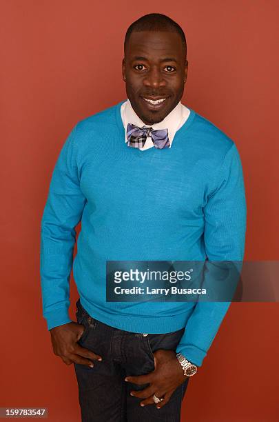 Actor Demetrius Grosse poses for a portrait during the 2013 Sundance Film Festival at the Getty Images Portrait Studio at Village at the Lift on...