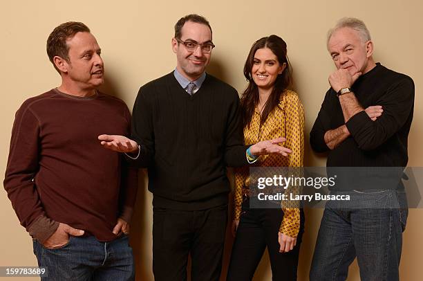 Actor Richmond Arquette, writer/director Chad Hartigan and actors Sam Buchanan and Paul Eenhoorn pose for a portrait during the 2013 Sundance Film...