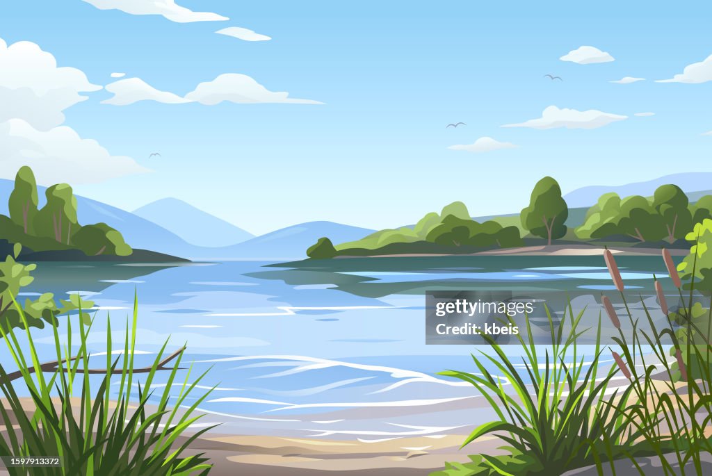 Schöne Lake Motiv