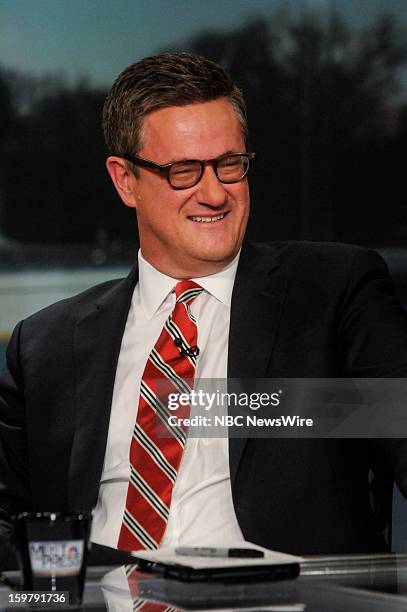 Pictured: – Joe Scarborough Host, MSNBC’s “Morning Joe” appears on "Meet the Press" in Washington D.C., Sunday, Jan. 20, 2013.