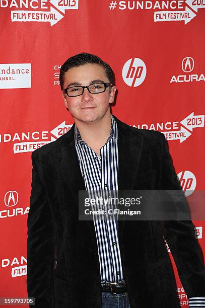 Actor Paulie Litt arrives for "The Lifeguard" Premiere at Library Center Theater on January 19, 2013 in Park City, Utah.
