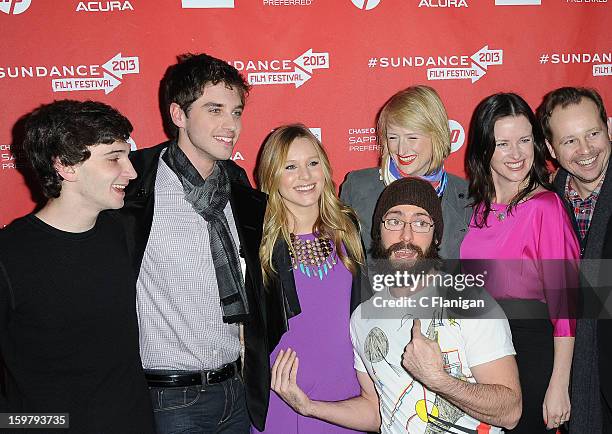 Alex Shaffer, Josh Harto, Kristen Bell, Mamie Gummer, Liz Garcia, Josh Harto, Paulie Litt and Martin Starr arrive at 'The Lifeguard' Premiere - 2013...