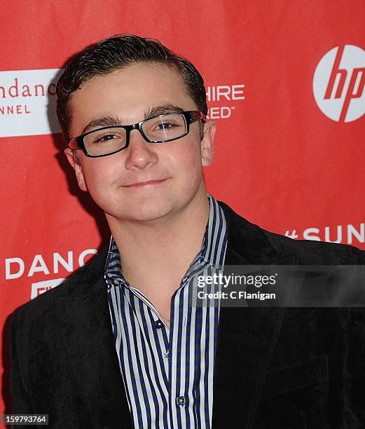 Actor Paulie Litt arrives for "The Lifeguard" Premiere at Library Center Theater on January 19, 2013 in Park City, Utah.