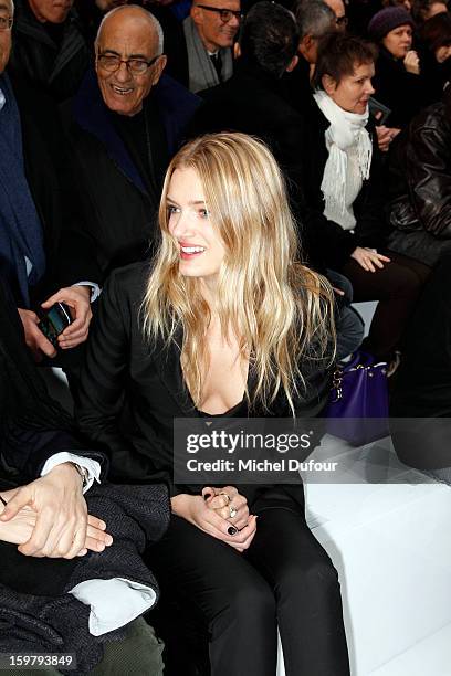 Lily Donaldson attends the Dior Homme Men Autumn / Winter 2013 show as part of Paris Fashion Week on January 19, 2013 in Paris, France.