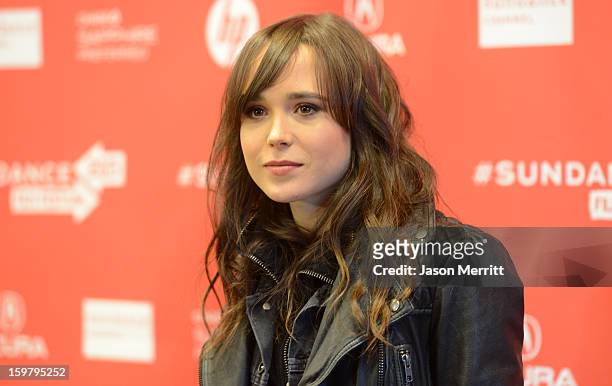 Actress Ellen Page attends the "The East" premiere at Eccles Center Theatre on January 20, 2013 in Park City, Utah.