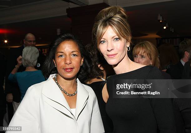 Ambassador to the United Nations Susan Rice and ELLE magazine editor-in-chief Robbie Myers attends a celebration for leading women in Washington...