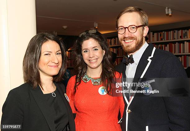 Guests attend a celebration for leading women in Washington hosted by GOOGLE, ELLE, and The Center for American Progress on January 20, 2013 in...