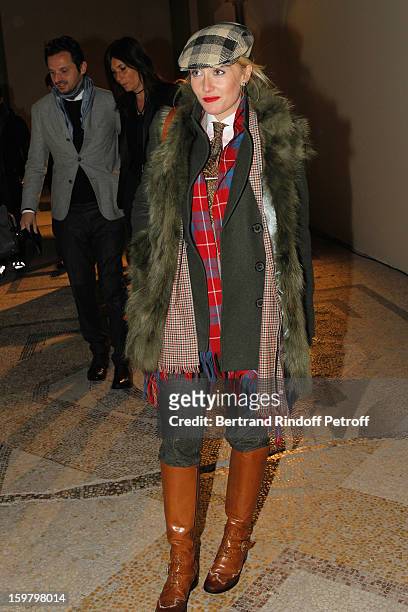 Sarah Ann Murray, The Rake's Group Fashion Editor, attends the Saint Laurent Men Autumn / Winter 2013 show at Grand Palais as part of Paris Fashion...