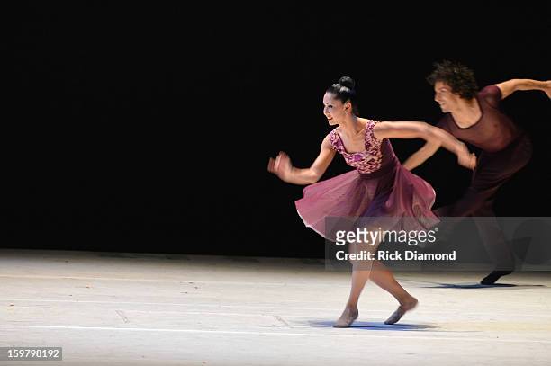 Dancers from Ballet Hispanico perform at Latino Inaugural 2013: In Performance at Kennedy Center at The Kennedy Center on January 20, 2013 in...