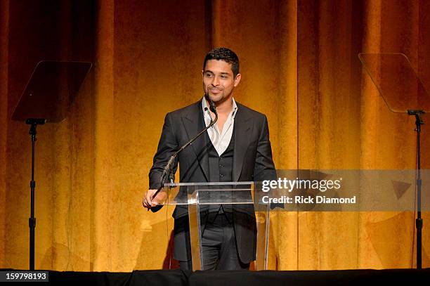 Wilmer Valderrama speaks onstage at Latino Inaugural 2013: In Performance at Kennedy Center at The Kennedy Center on January 20, 2013 in Washington,...
