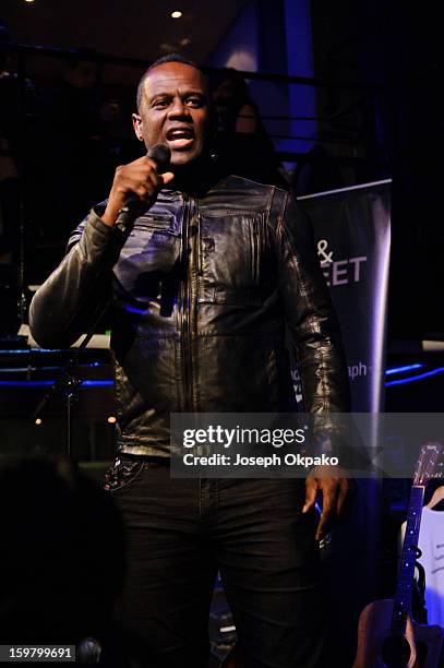 Brian McKnight performs at The Jazz Cafe on January 20, 2013 in London, England.