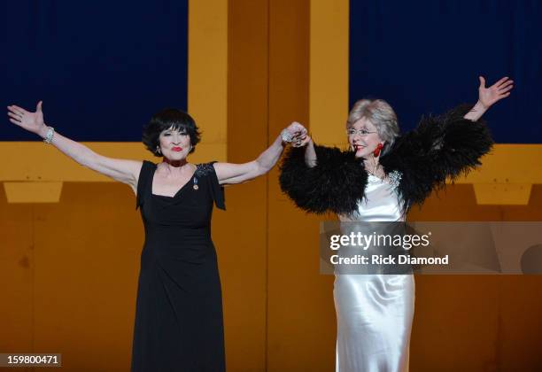 Chita Rivera and Rita Moreno perform at Latino Inaugural 2013: In Performance at Kennedy Center at The Kennedy Center on January 20, 2013 in...