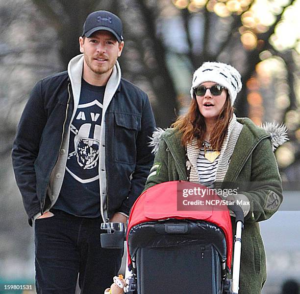 Actress Drew Barrymore and Will Kopelman as seen on January 20, 2013 in New York City.