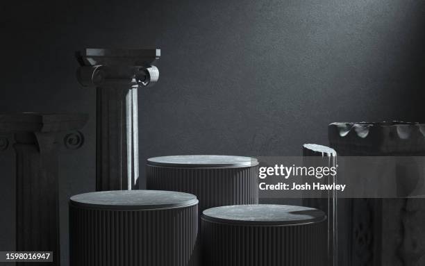 3d rendering exhibition background - stage set stock pictures, royalty-free photos & images