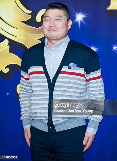 Gang Ho-Dong attends the KBS2 'Moonlight Prince' press conference at KBS building on January 16, 2013 in Seoul, South Korea.