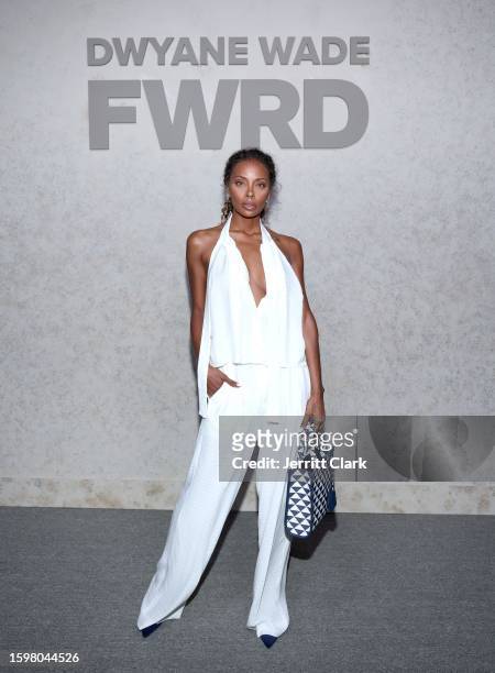 Eva Marcille attends the Hall Of Fame Induction Celebration for Dwyane Wade at Chateau Marmont's Bar Marmont on August 06, 2023 in Hollywood,...