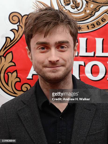 Actor Daniel Radcliffe attends Stella Artois press dinner for the film "Kill Your Darlings" at Village at the Lift on January 20, 2013 in Park City,...